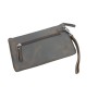 Full Grain Leather Large Clutch Zipper Wallet   B118