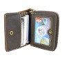 Full Grain Leather Classic Cards Cash Organize Holder B121