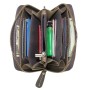 Cowhide Leather Medium Zipper Wallet B35