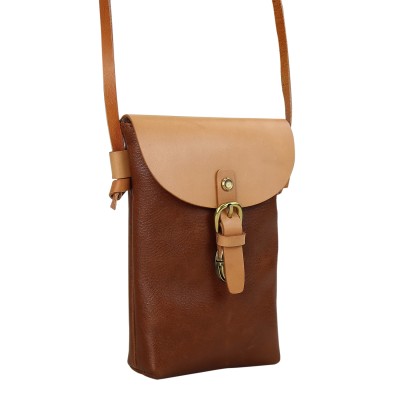 Cowhide Leather Cross Body Slim Bag YP07001