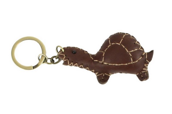 Handmade Full Leather Key Chain YP901 Turtle